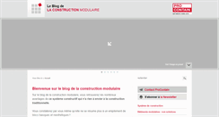 Desktop Screenshot of blogconstructionmodulaire.com
